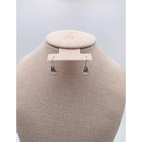 Vtg SILPADA Earrings Teardrop 925 Sterling Silver Textured Signed FREE $HIPPING! - Picture 6 of 7